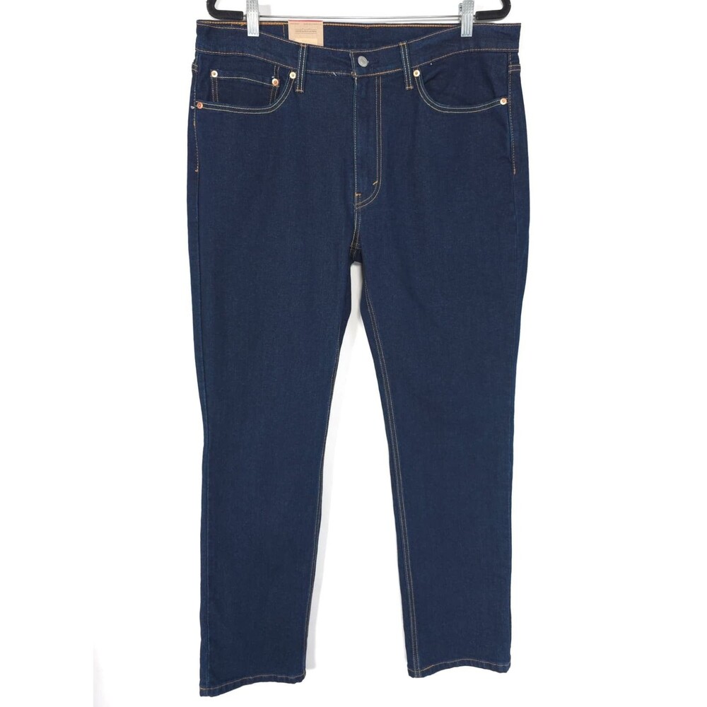 LEVIS 514 Mens New Jeans Straight 36X31 Dark Wash Stretch 00514-3181‎